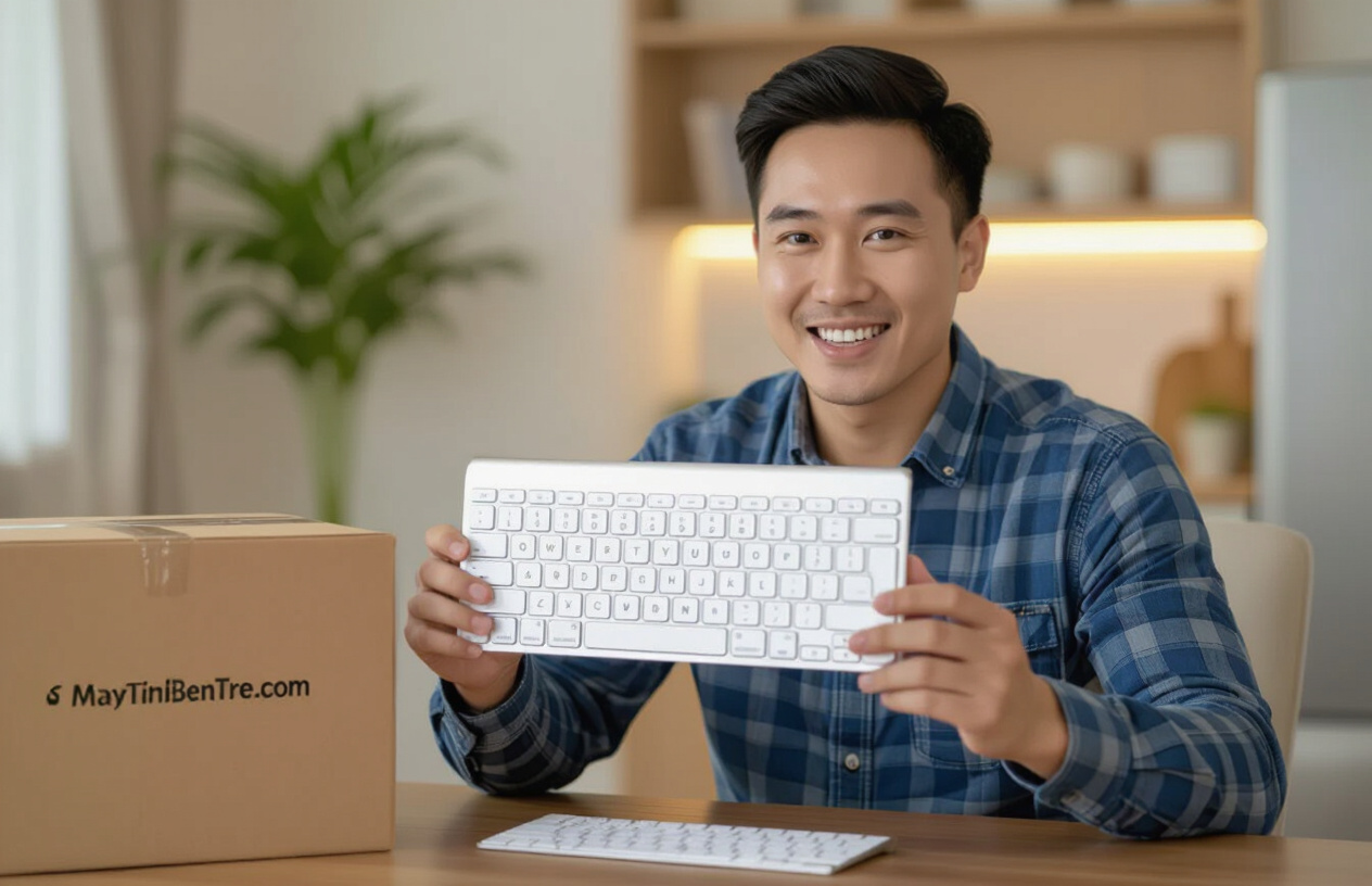 Khách Hàng Hài Lòng Khi Nhận Được Sản Phẩm Từ Máy Tính Bến Tre