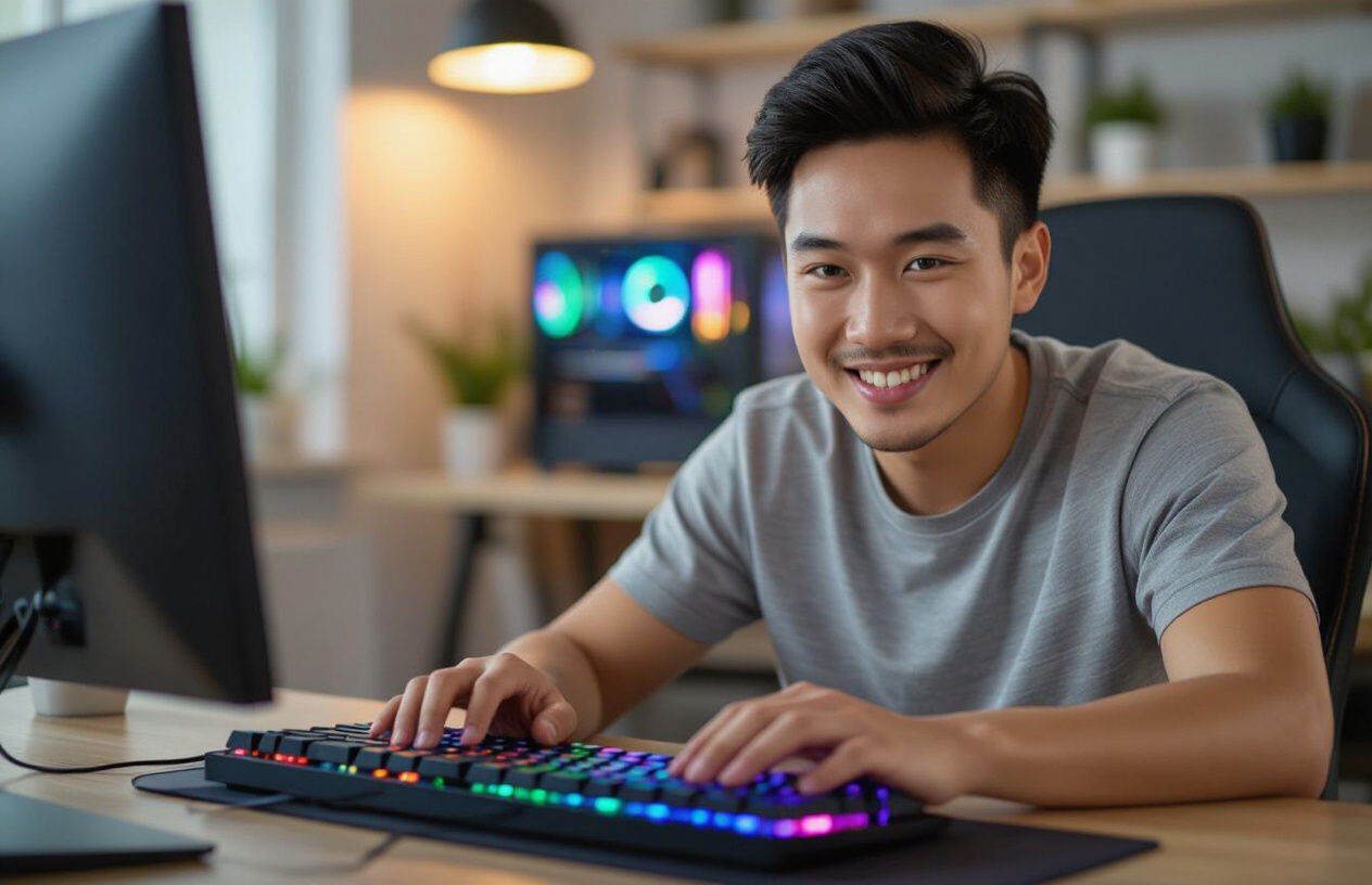 Người Dùng Hài Lòng Với Bàn Phím Cơ Fuhlen D87S Rgb Tại Bến Tre.