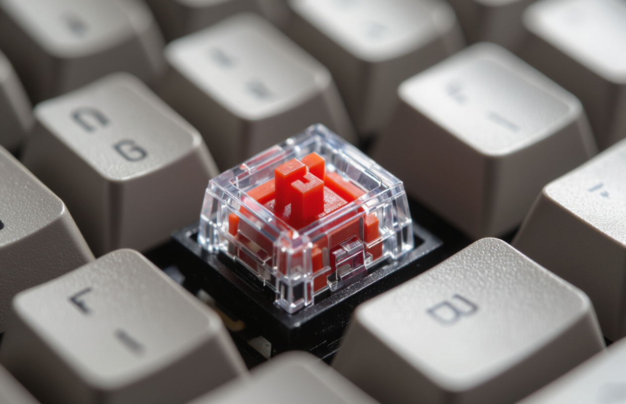 Chi Tiết Công Tắc (Switch) Của Bàn Phím Cơ Dareu Ek87 Rgb, Thể Hiện Độ Bền Và Phản Hồi Xúc Giác.