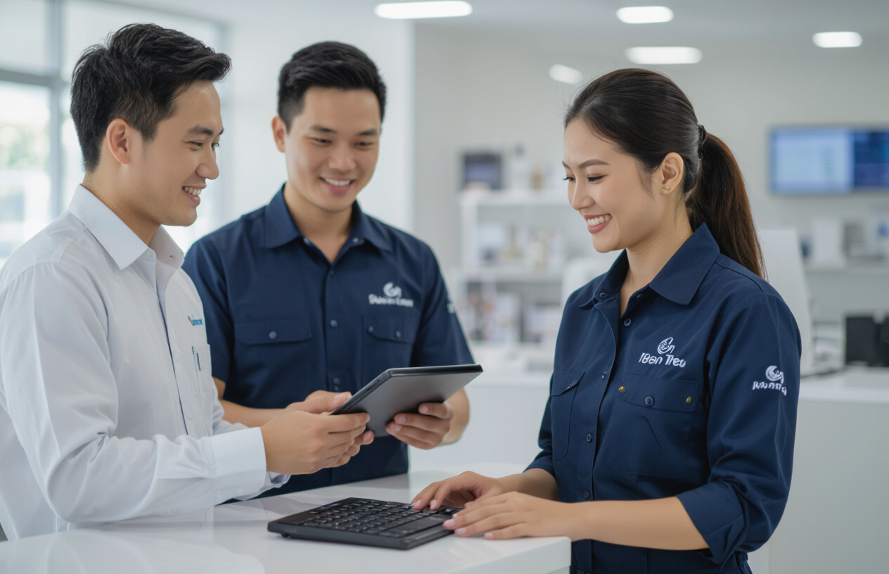 Đội Ngũ Kỹ Thuật Viên Máy Tính Bến Tre Hỗ Trợ Khách Hàng.