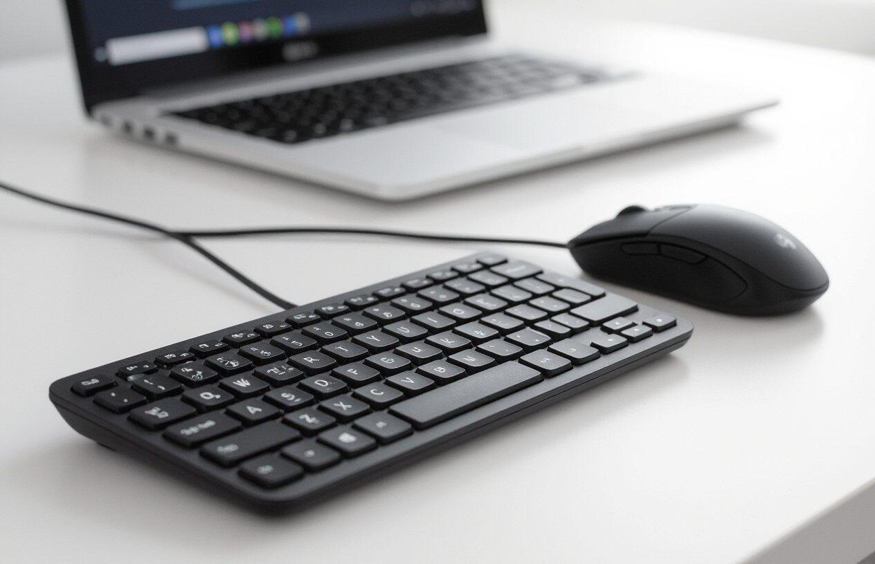 Cận Cảnh Combo Phím Chuột Logitech Mk270 Trên Bàn Làm Việc Tại Bến Tre
