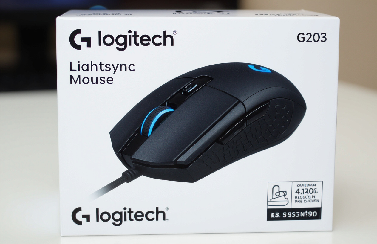 Hộp Chuột Gaming Logitech G203 Lightsync Mới Nguyên Tem.