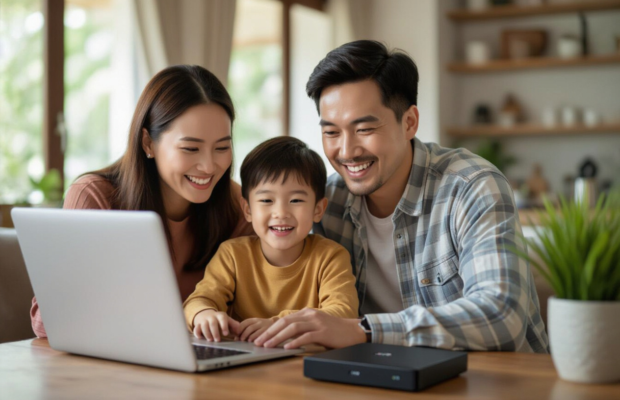 Gia Đình Việt Nam Lưu Trữ Ảnh Kỷ Niệm Vào Ổ Cứng Di Động Seagate.