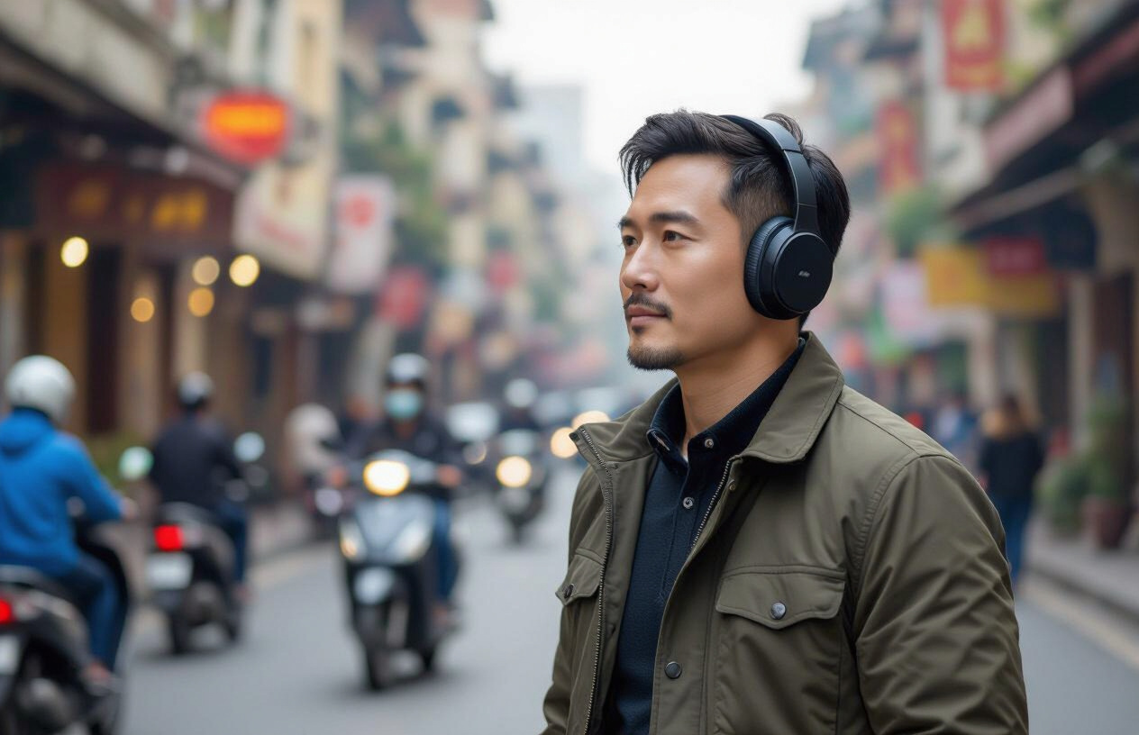 Tai Nghe Sony Wh-1000Xm4 Với Khả Năng Chống Ồn Vượt Trội Trên Đường Phố Bến Tre.
