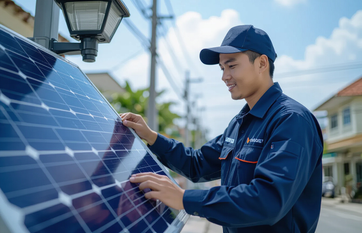 Kỹ Thuật Viên Máy Tính Bến Tre Lắp Đặt Đèn Năng Lượng Mặt Trời