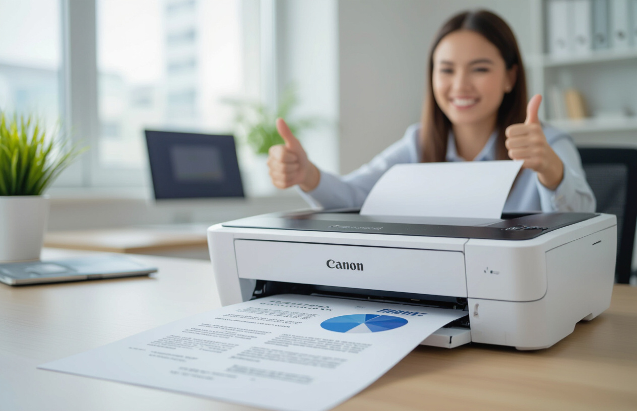 Hình Ảnh Máy In Canon Hoạt Động Tốt Sau Khi Được Sửa Chữa Tại Bến Tre