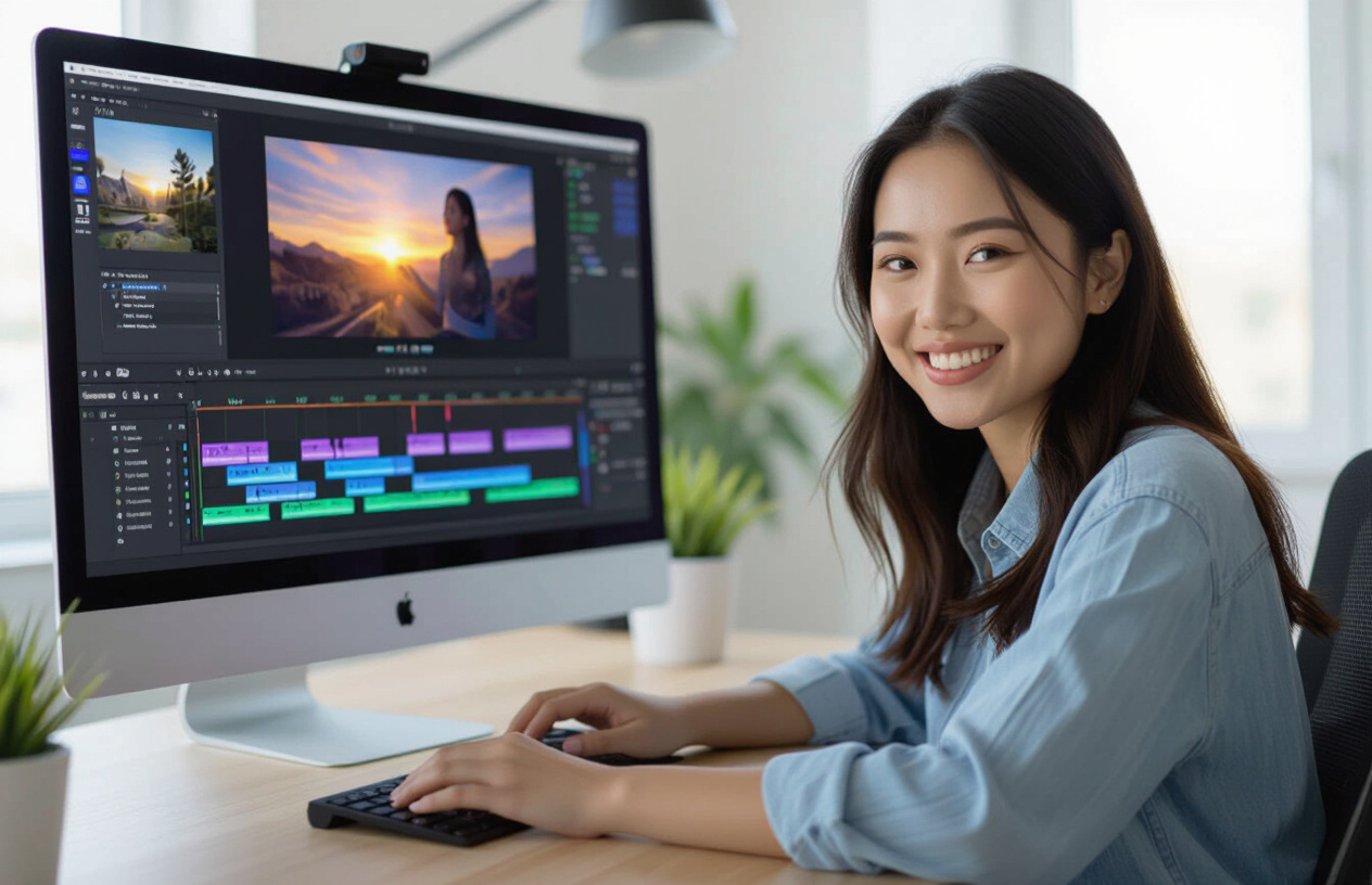 Người Dùng Chỉnh Sửa Video Mượt Mà Với Davinci Resolve Đã Cài Đặt Bởi Máy Tính Bến Tre.