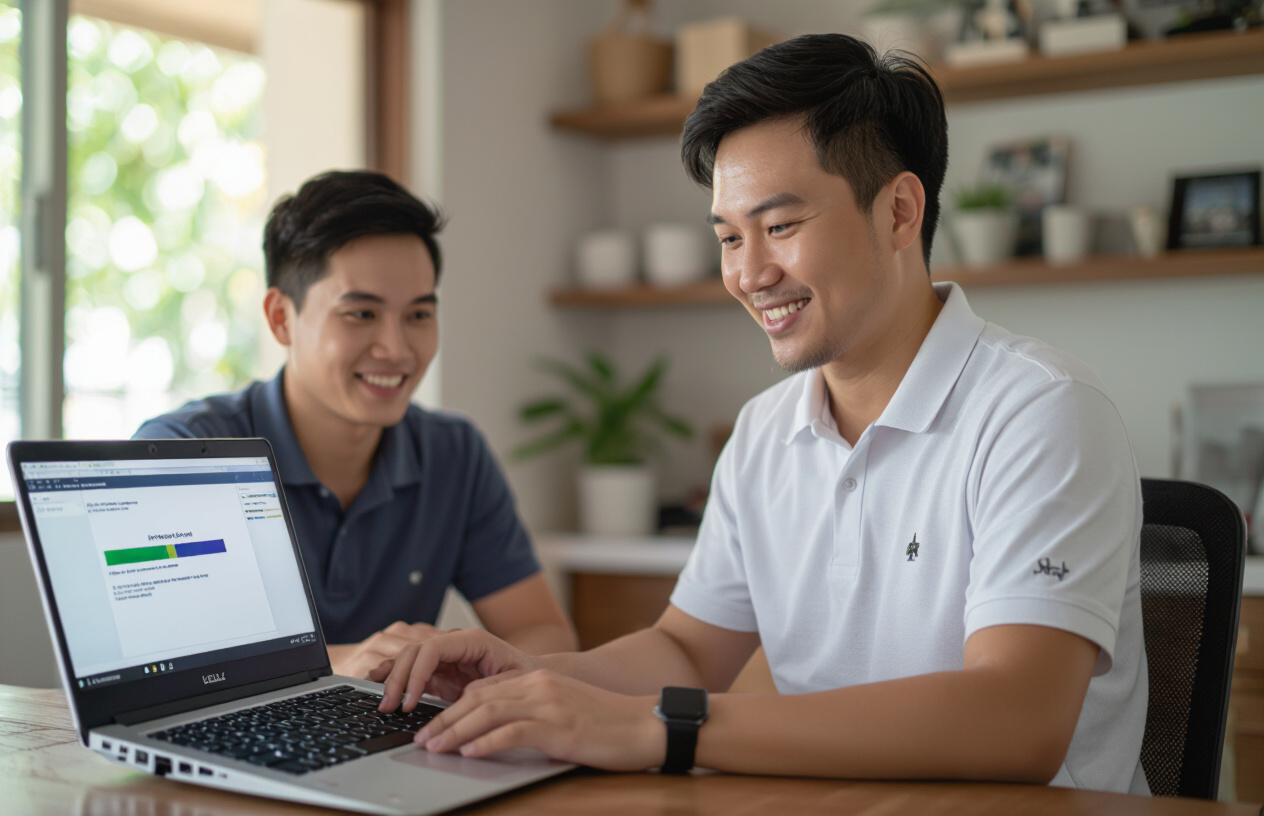 Kỹ Thuật Viên Máy Tính Bến Tre Đang Cài Đặt Avast Premium Cho Khách Hàng.