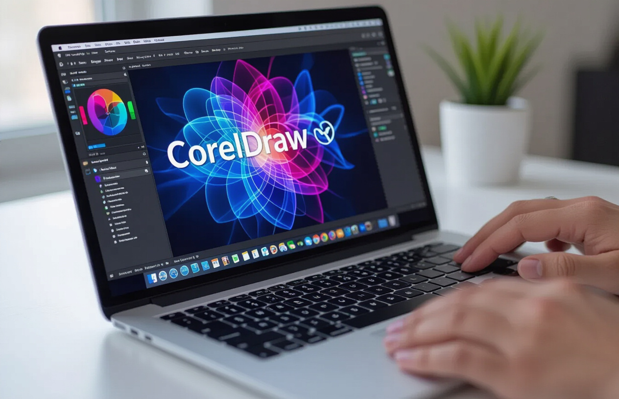Giao Diện Phần Mềm Coreldraw Đang Hoạt Động Mượt Mà Sau Khi Cài Đặt