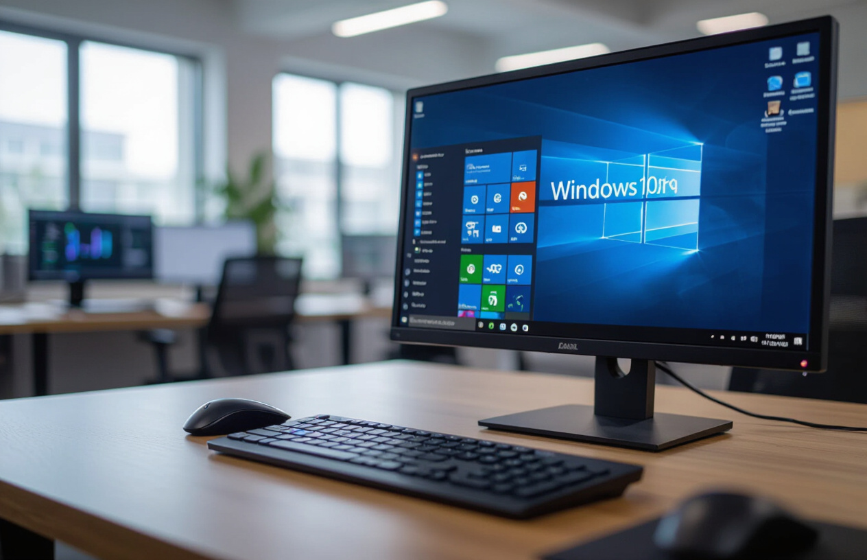 Màn Hình Máy Tính Hiển Thị Windows 10 Pro Workstation Đã Được Tối Ưu Hiệu Suất.