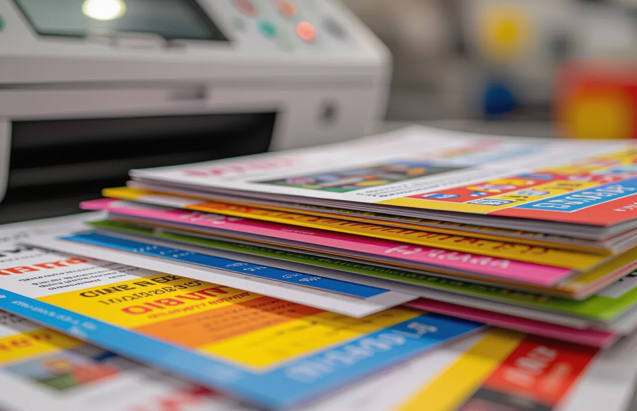 Ảnh Cận Cảnh Những Tài Liệu In Màu Chất Lượng Cao Từ Máy Photocopy