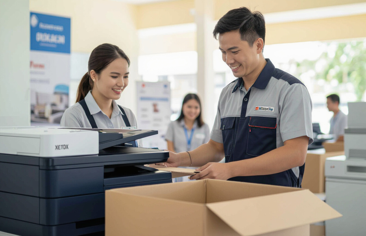Kỹ Thuật Viên Máy Tính Bến Tre Giao Và Lắp Đặt Máy Photocopy Màu Xerox C235 Tận Nơi.