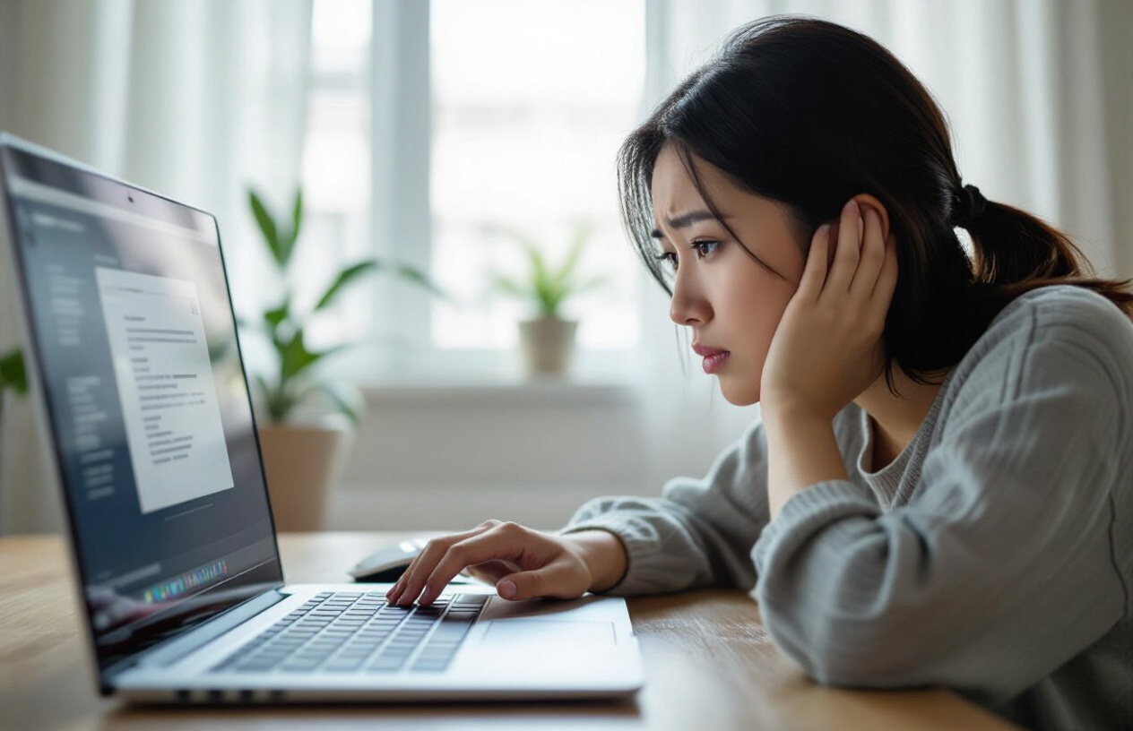 Người Dùng Đang Lo Lắng Khi Dữ Liệu Trong Laptop Bị Mất.