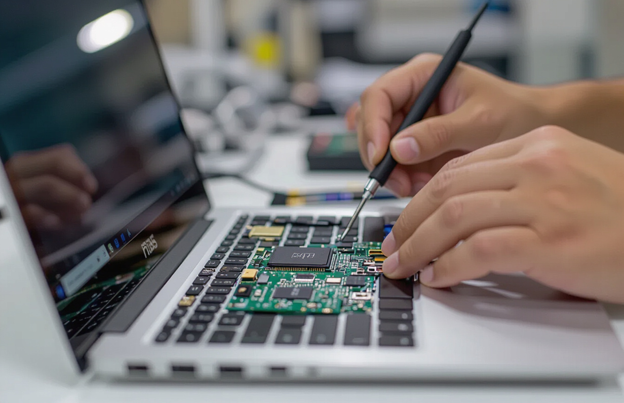 Cận Cảnh Quy Trình Sửa Chữa Laptop Tại Trung Tâm Máy Tính Bến Tre, Với Các Công Cụ Chuyên Dụng