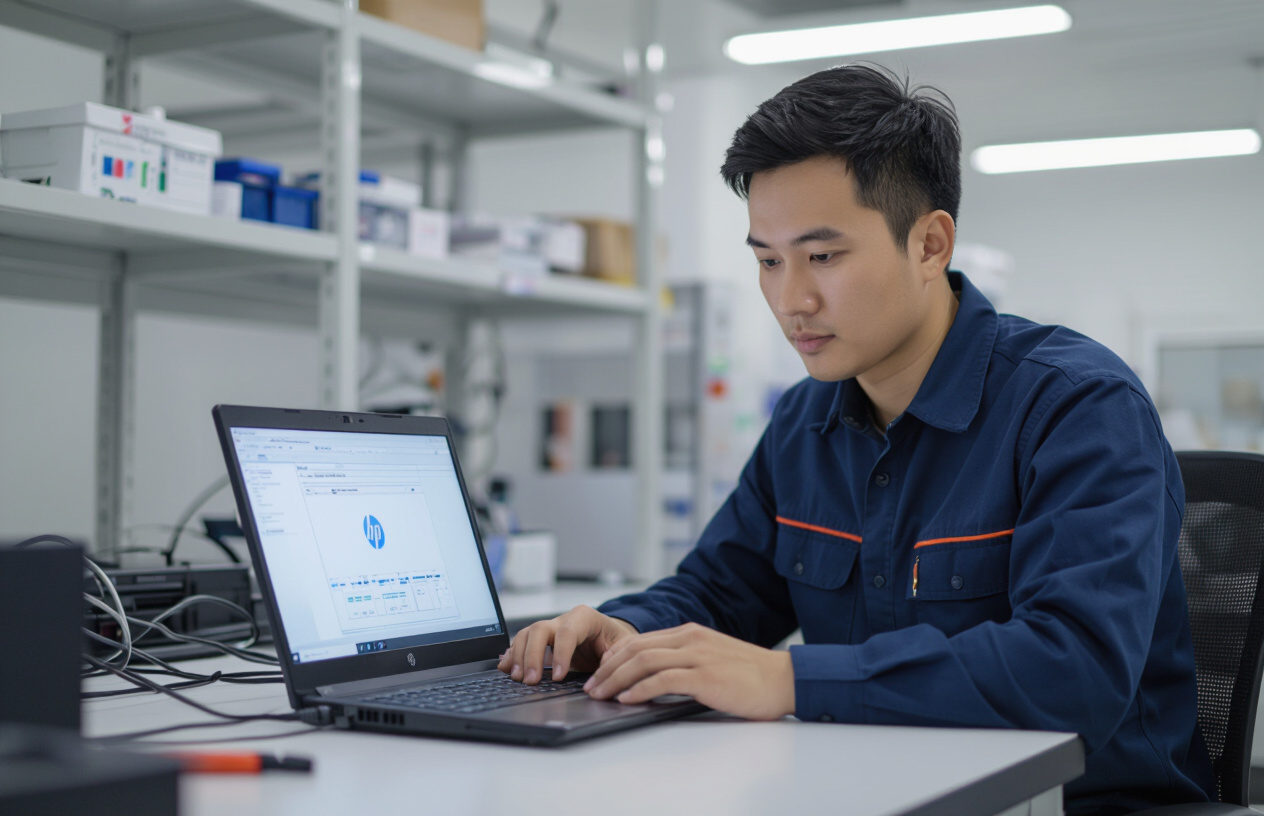 Kỹ Thuật Viên Kiểm Tra Các Lỗi Phổ Biến Khiến Laptop Hp Không Khởi Động Được.