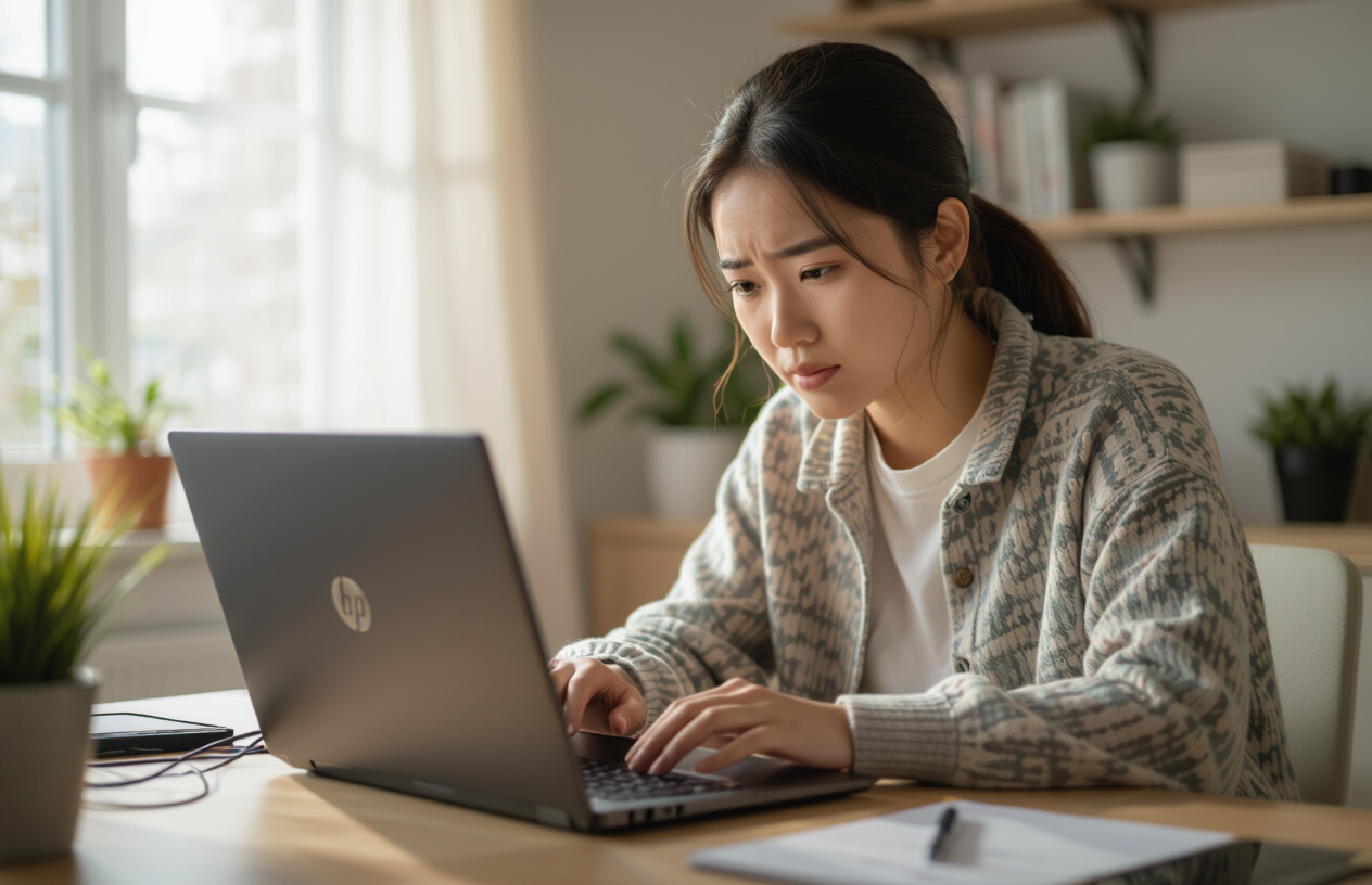 Người Dùng Đang Cố Gắng Tự Khắc Phục Lỗi Laptop Hp Không Khởi Động Được Tại Nhà.