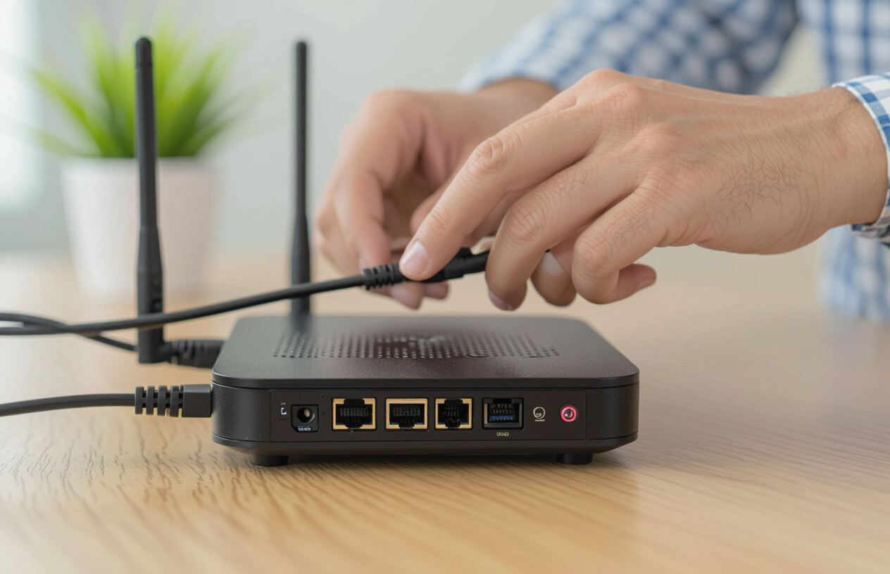 Người Dùng Khởi Động Lại Modem Wifi Để Khắc Phục Lỗi Mạng