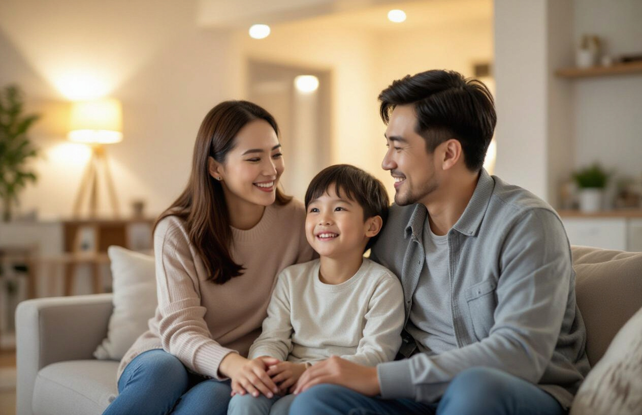 Gia Đình Việt Nam An Tâm Tận Hưởng Cuộc Sống Nhờ Hệ Thống Chuông Cửa Thông Minh.