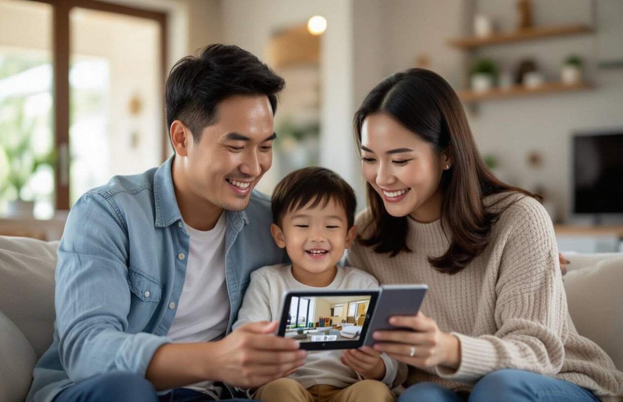 Gia Đình Việt Tại Bến Tre Trải Nghiệm Tiện Ích Chuông Cửa Thông Minh Wifi Từ Xa Trên Điện Thoại.