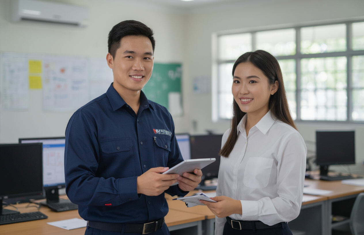 Kỹ Thuật Viên Máy Tính Bến Tre Khảo Sát Và Tư Vấn Lắp Đặt Hệ Thống Mạng Wi-Fi Tại Trường Học
