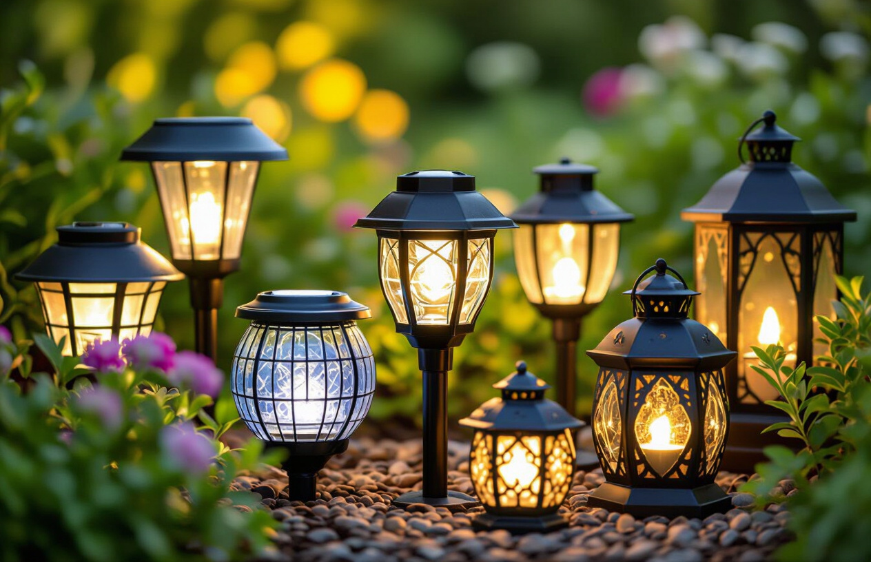 Nhiều Loại Đèn Trang Trí Sân Vườn Năng Lượng Mặt Trời Với Kiểu Dáng Đa Dạng.