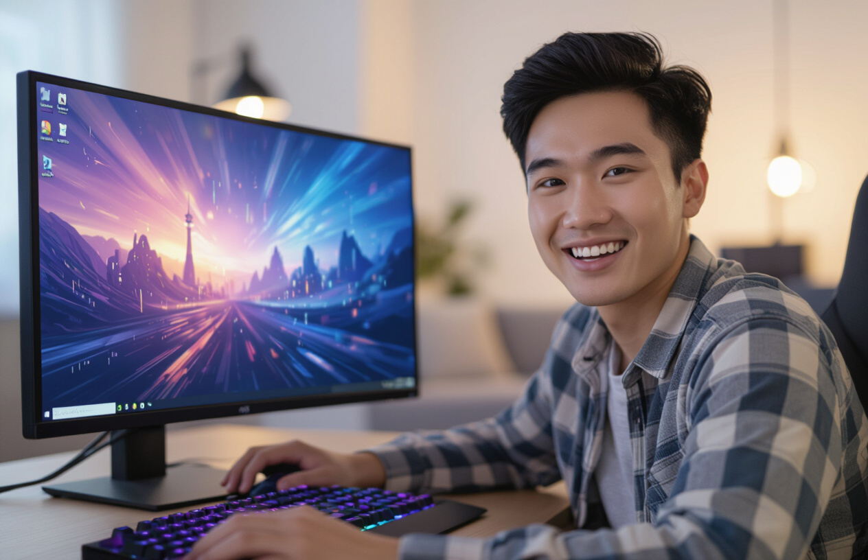 Người Dùng Máy Tính Tại Bến Tre Hạnh Phúc Trải Nghiệm Game Mượt Mà Sau Khi Nâng Cấp Card Đồ Họa