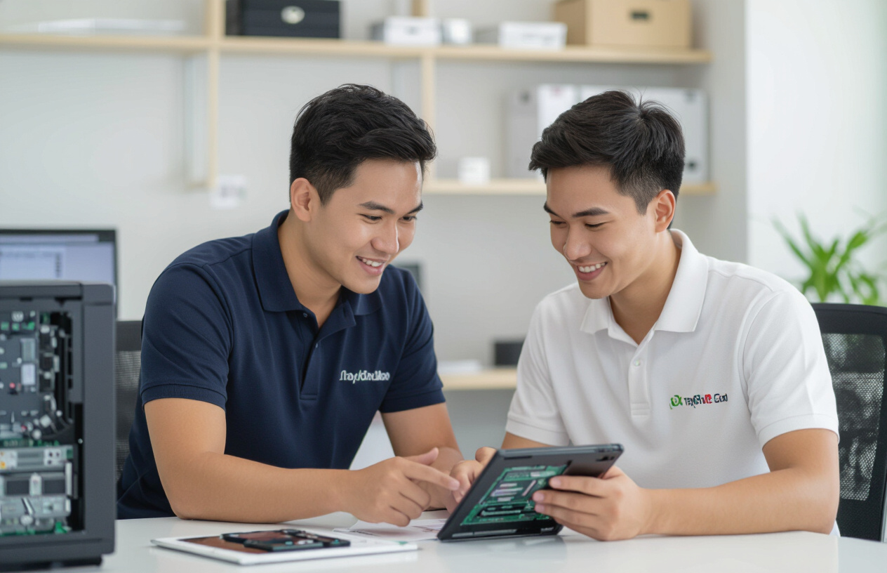 Kỹ Thuật Viên Máy Tính Bến Tre Đang Tư Vấn Nâng Cấp Card Đồ Họa.