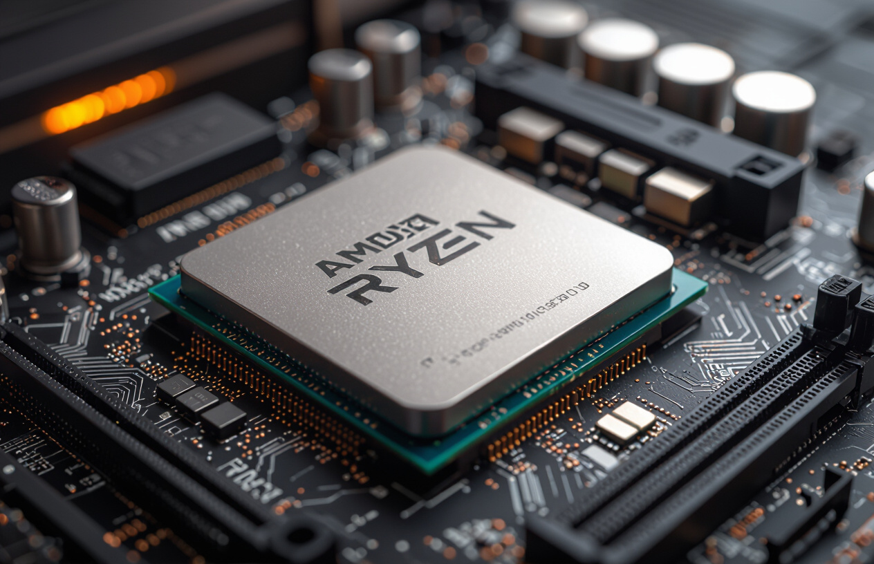 Cpu Amd Ryzen 7 Thế Hệ Mới Trên Nền Bo Mạch Chủ Hiện Đại, Sẵn Sàng Nâng Cấp Hiệu Suất Cho Pc Gaming Tại Bến Tre.