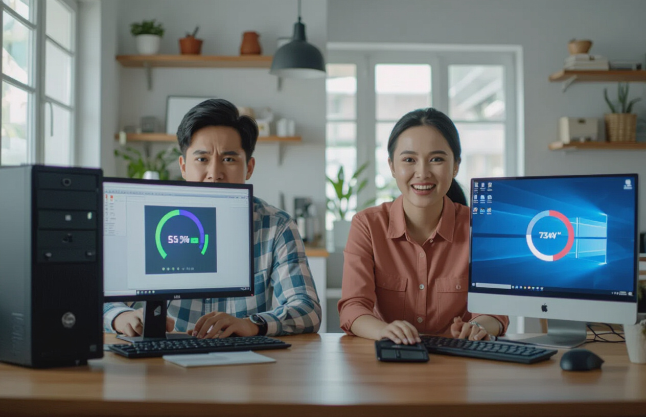 Máy Tính Cũ Hoạt Động Chậm Chạp So Với Máy Tính Được Nâng Cấp Ssd Khởi Động Siêu Tốc Tại Bến Tre.