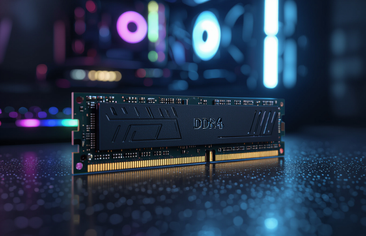 Hình Ảnh Cận Cảnh Một Thanh Ram Ddr4 32Gb Chất Lượng Cao, Sẵn Sàng Để Nâng Cấp.