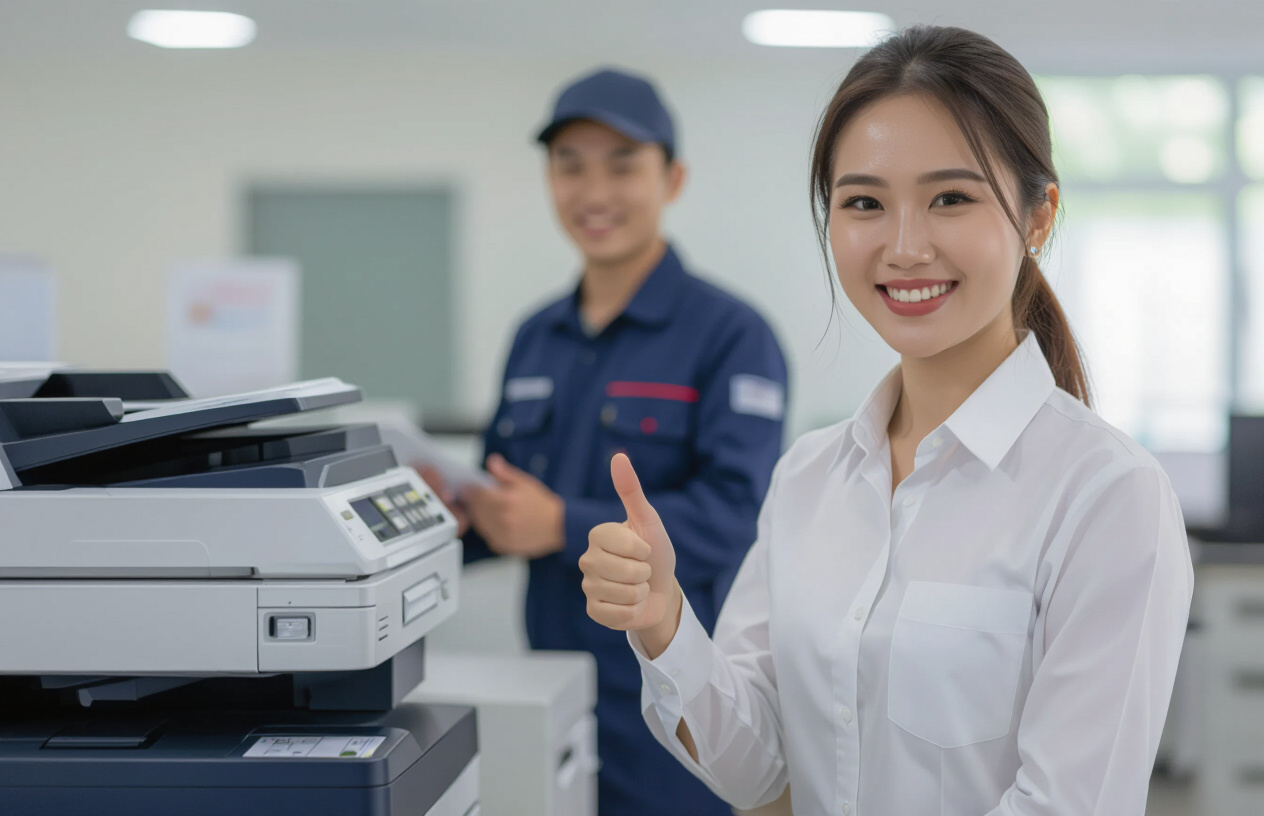 Khách Hàng Hài Lòng Với Dịch Vụ Nạp Mực Máy Photocopy Của Máy Tính Bến Tre.