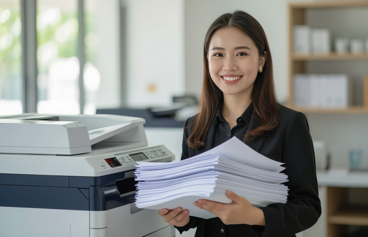 Khách Hàng Hài Lòng Với Dịch Vụ Nạp Mực Máy Photocopy Nhanh Chóng Và Hiệu Quả Từ Máy Tính Bến Tre.