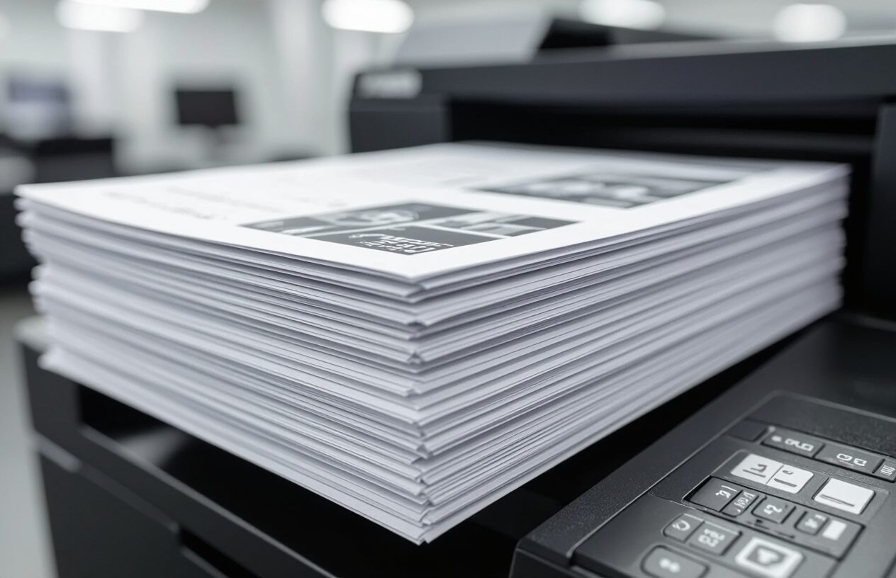 Giấy Tờ Được In Sắc Nét, Rõ Ràng Sau Khi Đổ Mực Máy Photocopy Kyocera.