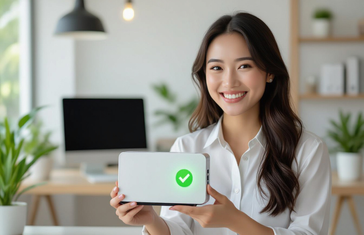 Khách Hàng Tại Bến Tre Vui Vẻ Nhận Lại Ổ Cứng Và Dữ Liệu Đã Được Phục Hồi Thành Công.