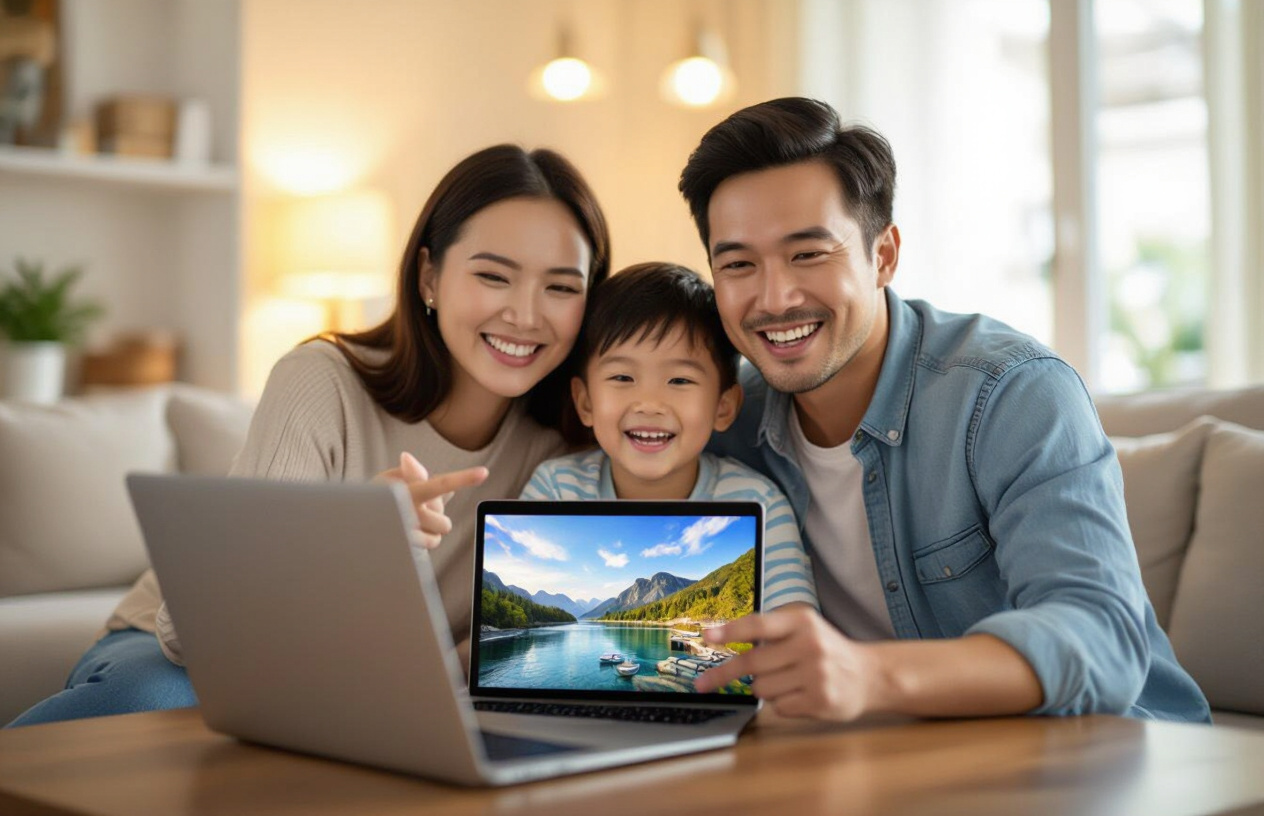 Gia Đình Việt Nam Hạnh Phúc Xem Lại Ảnh Video Sau Phục Hồi Dữ Liệu