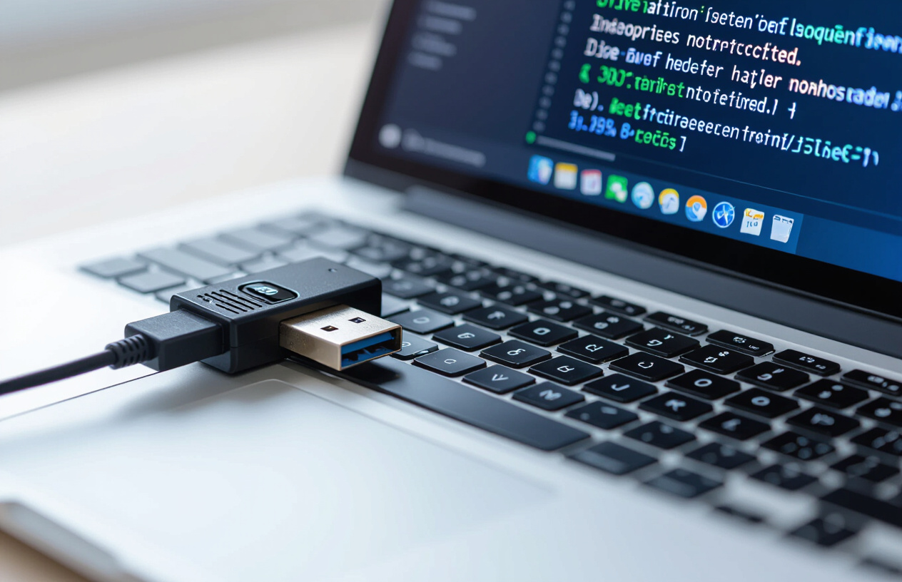 Usb Bị Lỗi Firmware Và Màn Hình Máy Tính Hiển Thị Thông Báo Lỗi.