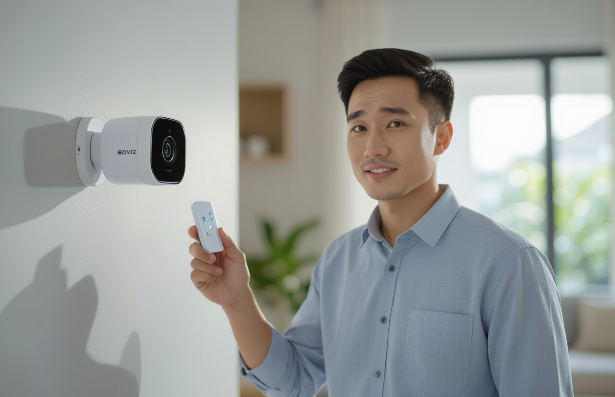 Kỹ Thuật Viên Máy Tính Bến Tre Kiểm Tra Tín Hiệu Wifi Của Camera Ezviz C3W