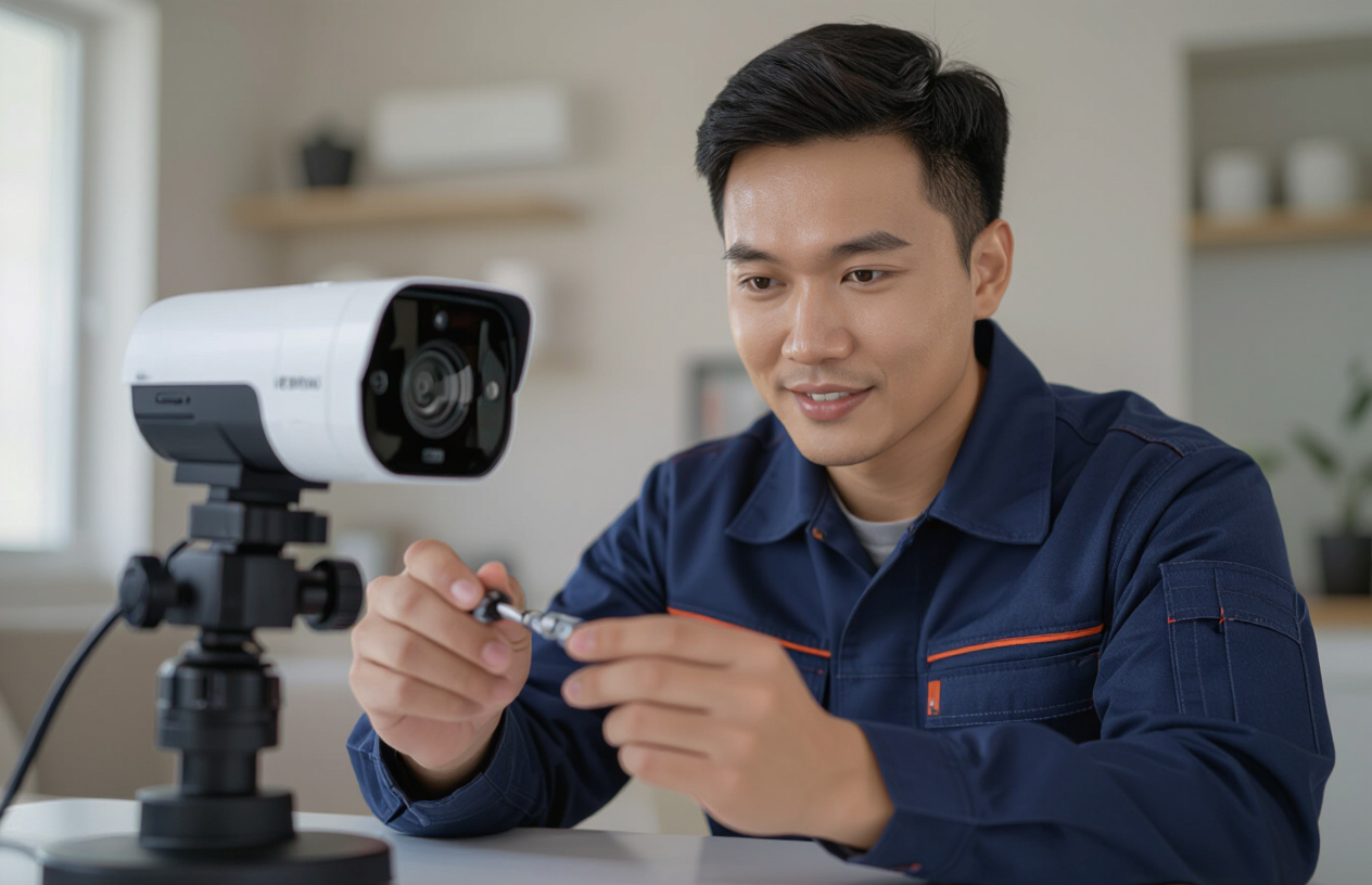 Kỹ Thuật Viên Maytinhbentre.Com Kiểm Tra Camera Imou Bị Lỗi Xoay Tự Động