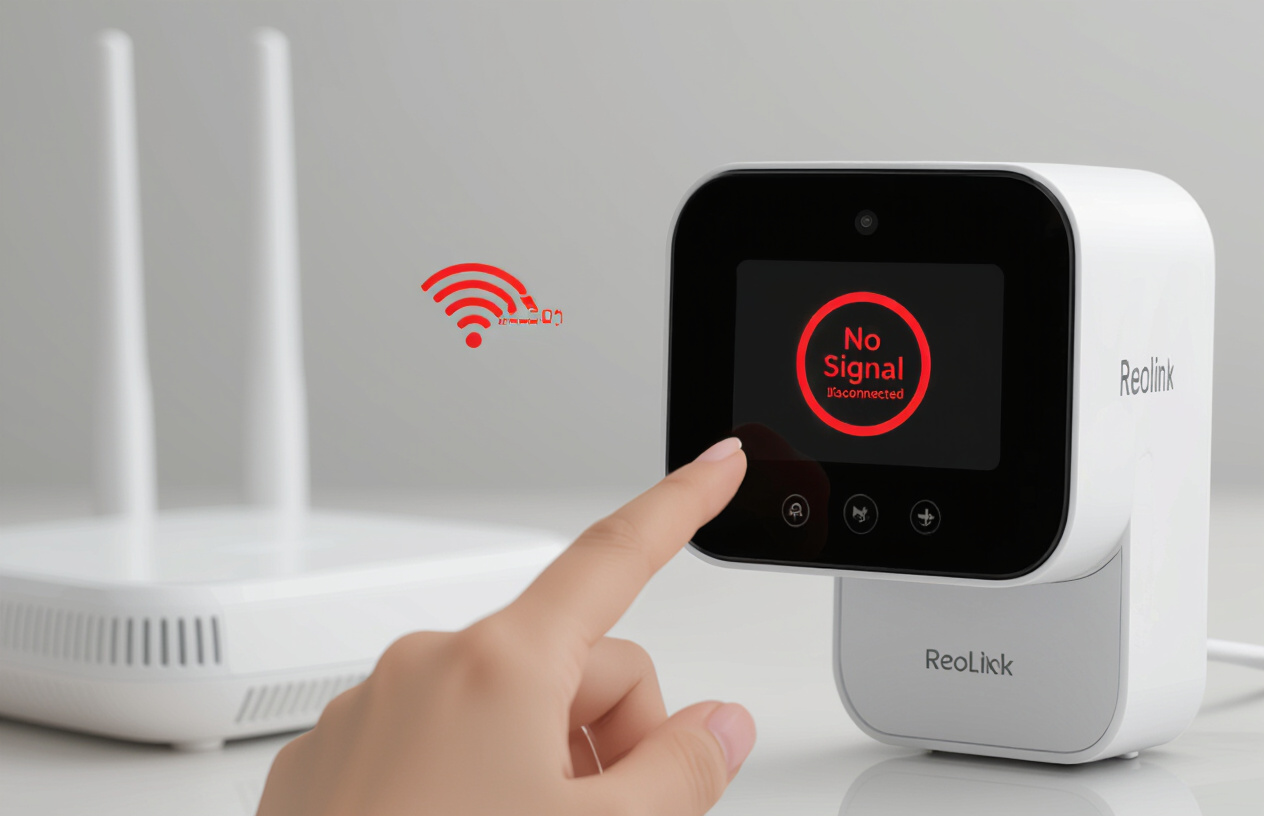 Minh Họa Lỗi Mất Tín Hiệu Wi-Fi Trên Camera Reolink.