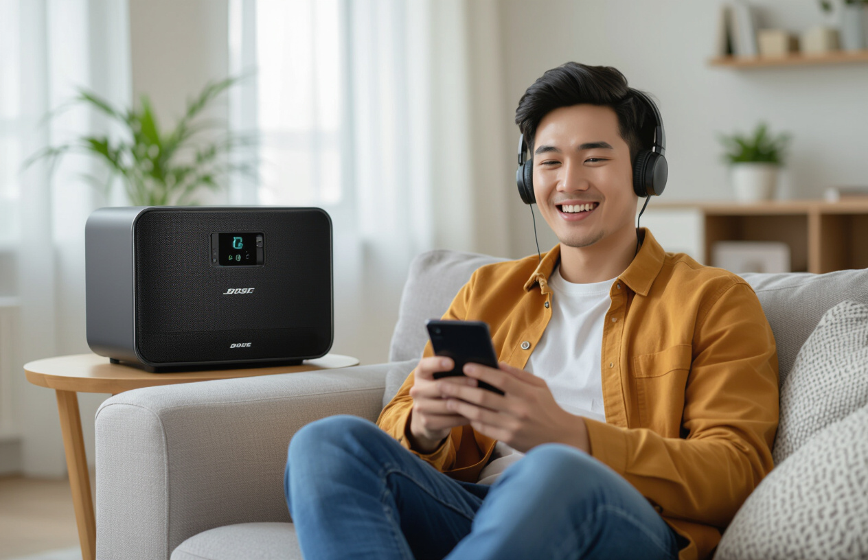 Khách Hàng Người Việt Nam Hài Lòng Nghe Thử Loa Bose Đã Sửa Chữa, Thể Hiện Sự Tin Tưởng Vào Dịch Vụ.