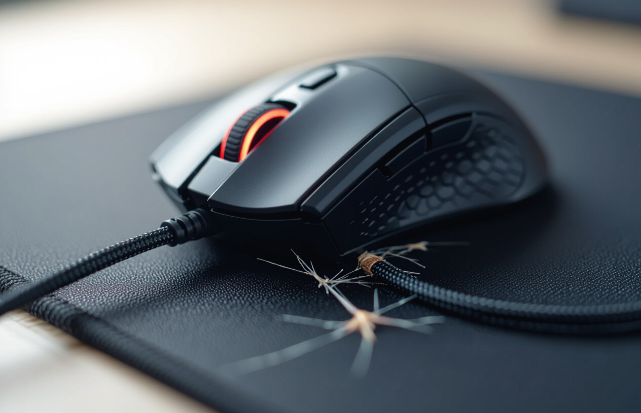 Chuột Gaming Glorious Model D Bị Đứt Dây Cáp, Minh Họa Sự Cố Thường Gặp.