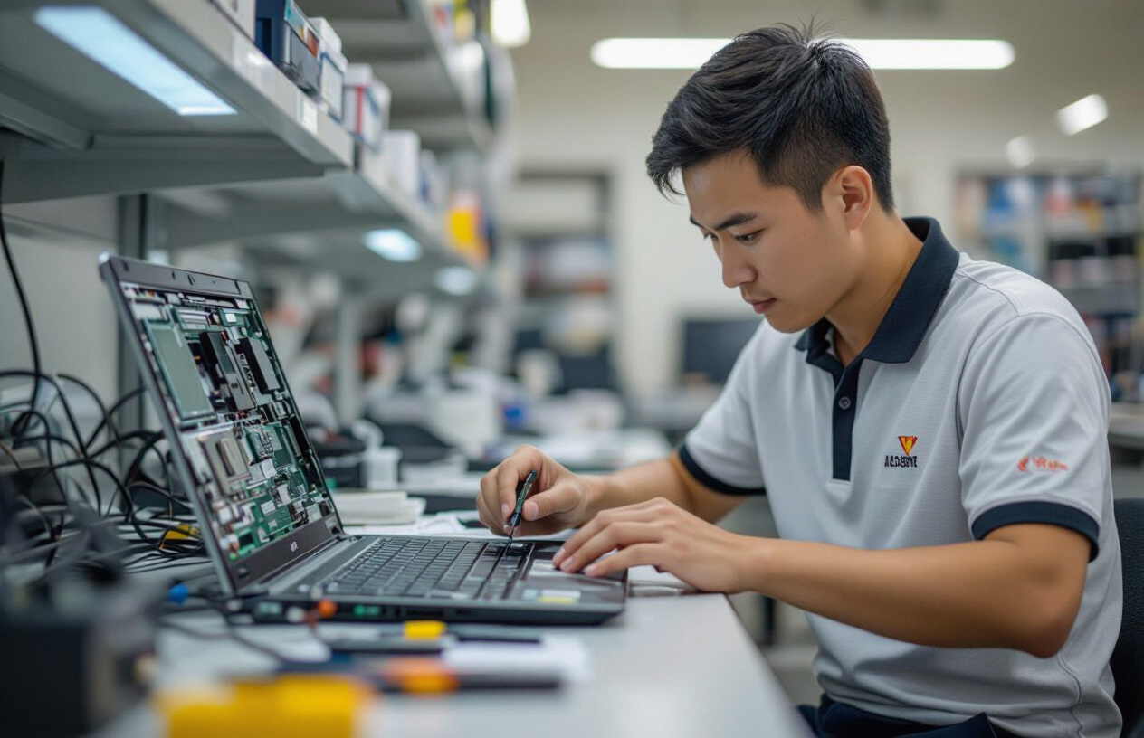 Kỹ Thuật Viên Máy Tính Bến Tre Kiểm Tra Laptop Chuyên Nghiệp