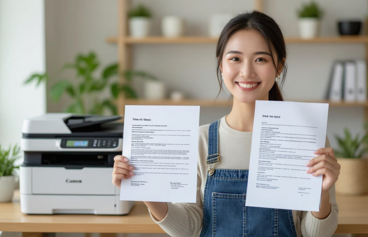 Khách Hàng Bến Tre Hài Lòng Với Bản In Sắc Nét Sau Khi Sửa Máy In Canon
