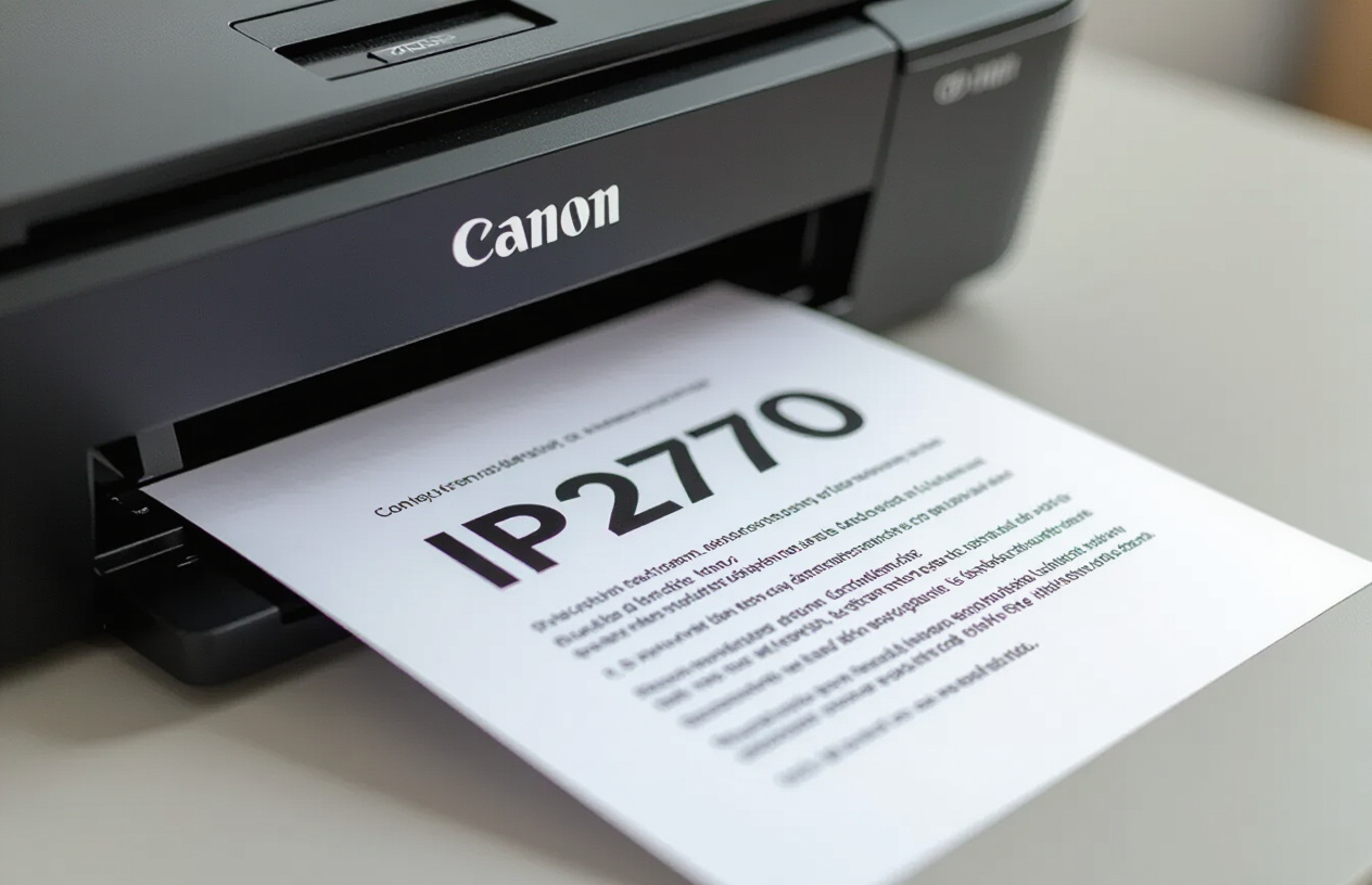Hình Ảnh Máy In Canon Ip2770 Đang Hoạt Động Hoàn Hảo, In Ra Bản In Sắc Nét.