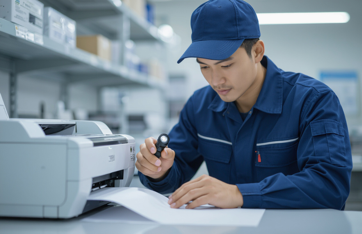 Kỹ Thuật Viên Máy Tính Bến Tre Kiểm Tra Roller Kéo Giấy Máy In Epson L3110