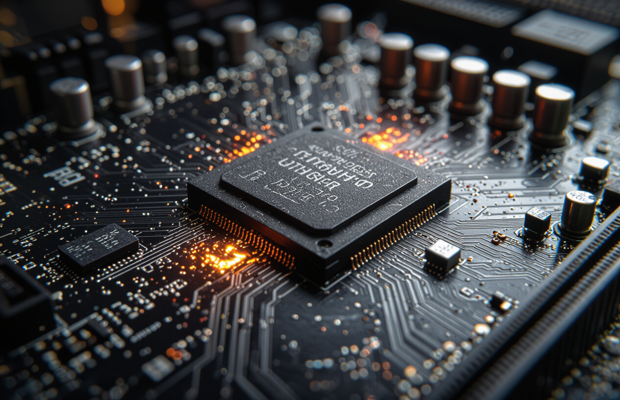 Hình Ảnh Mainboard Pc Gigabyte Bị Cháy Chip, Cần Sửa Chữa.