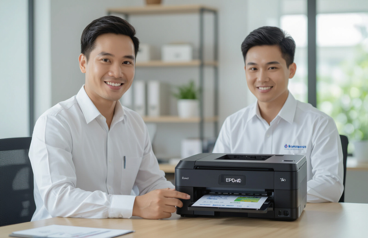 Khách Hàng Tại Bến Tre Hài Lòng Với Máy In Epson L380 Đã Được Sửa Chữa Tại Maytinhbentre.Com