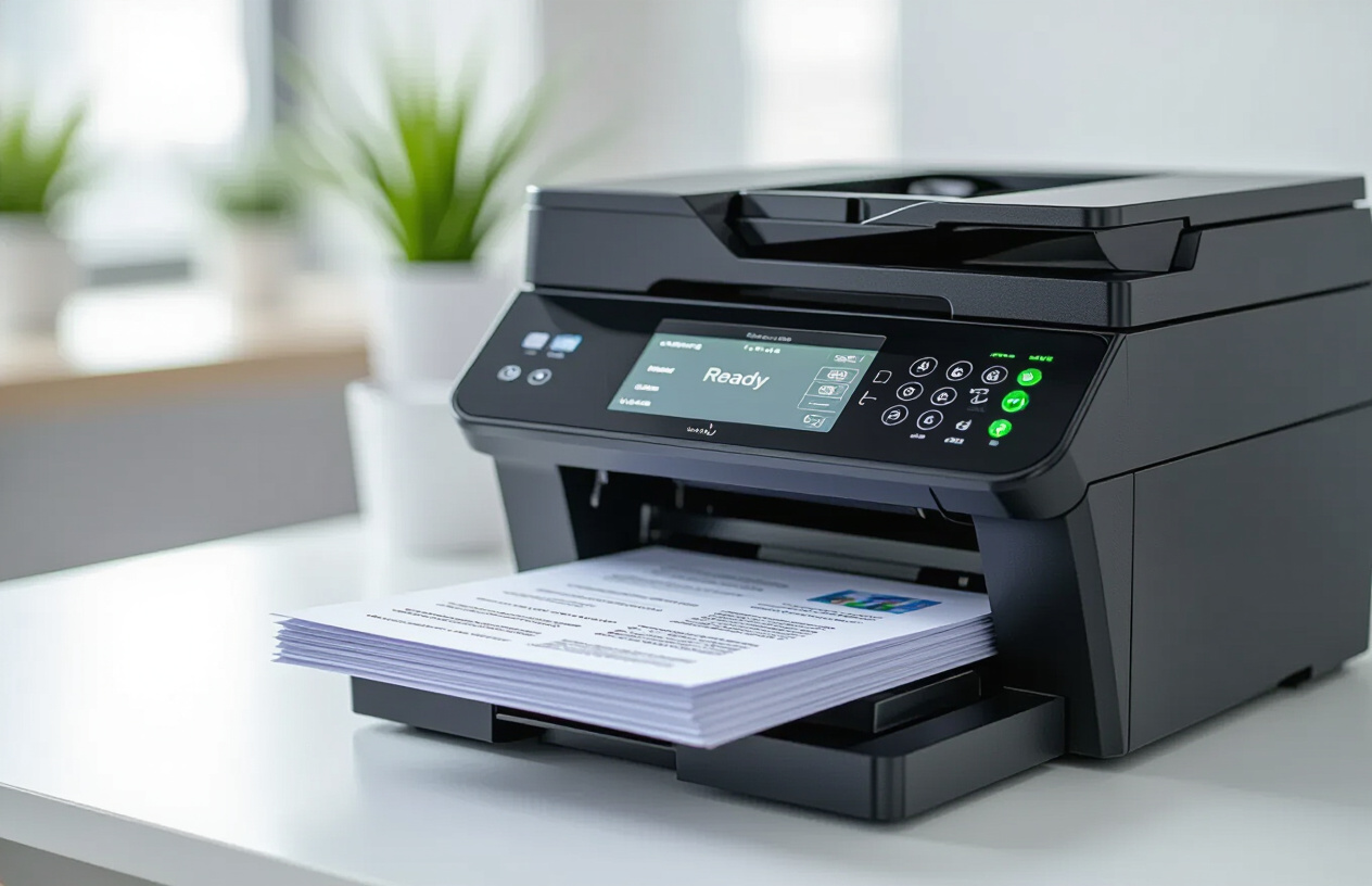 Một Chiếc Máy Photocopy Hiện Đại Đang Hoạt Động Trơn Tru Sau Khi Được Sửa Chữa Bởi Máy Tính Bến Tre