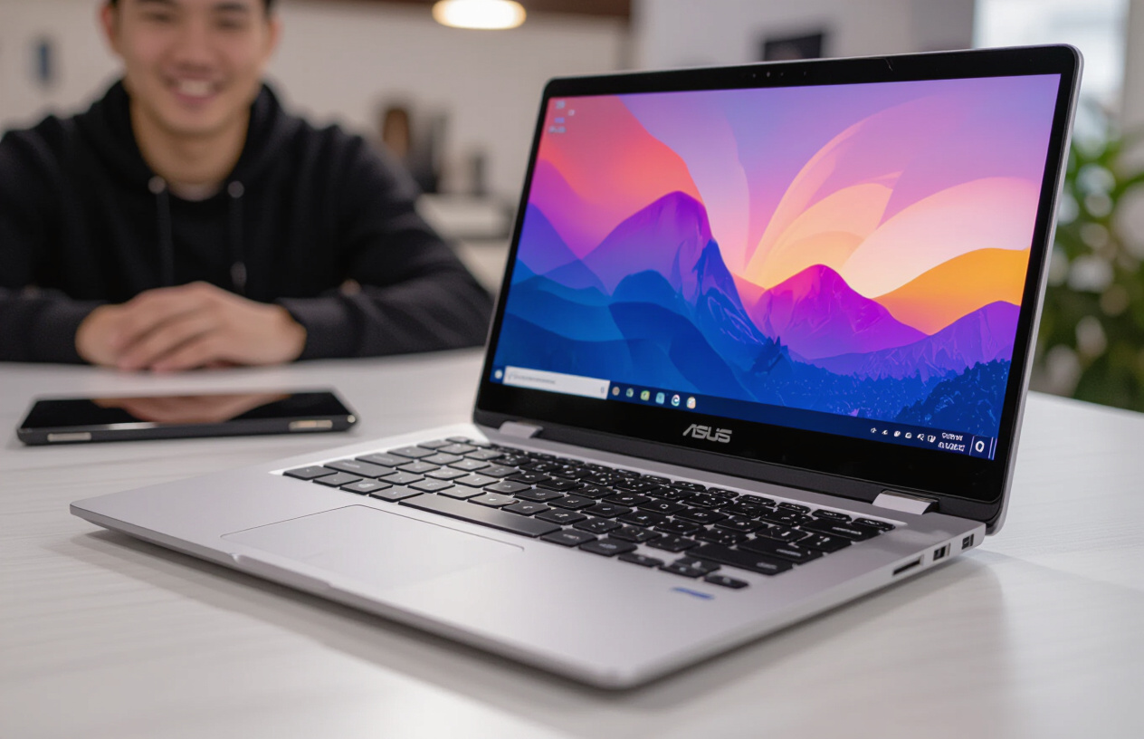 Laptop Asus Vivobook Flip 14 Hoạt Động Hoàn Hảo Sau Khi Được Sửa Chữa Bản Lề Tại Bến Tre