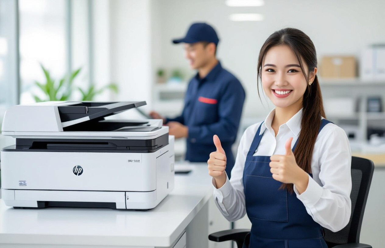 Khách Hàng Hài Lòng Với Dịch Vụ Thay Mực Máy In Tại Bến Tre.